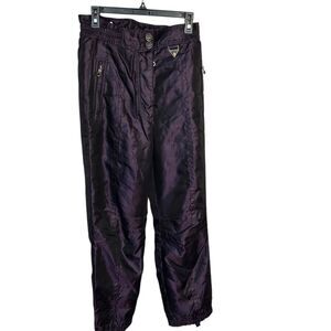 Spyder Women's Vintage Iridescent Purple Ski Pants Size 10 Winter SnowBoard